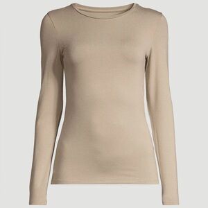 Majestic Filatures SOFT TOUCH LONG SLEEVE CREWNECK T-SHIRT - Size 4